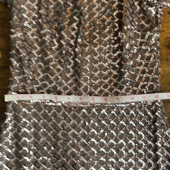 Aqua formal, SZ 6, rose gold, sequins gown. - Picture 14 of 15